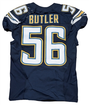 2014 Donald Butler Game Used Photo Matched San Diego Chargers Jersey Worn 11/2/14 vs. Dolphins (Meigray)
